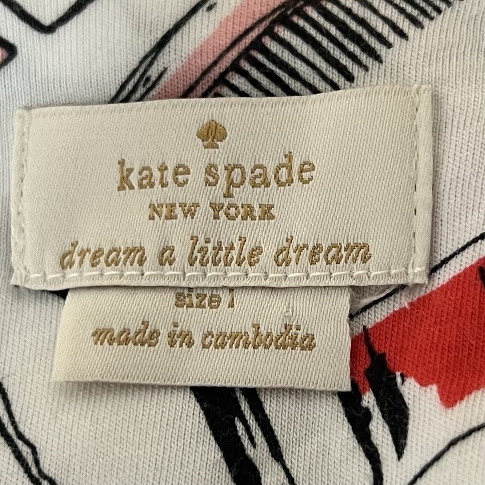 Kate Spade Pajama Set Womens Large Dream A LIttle Dream Makeup Beauty Lipstick - Picture 11 of 16